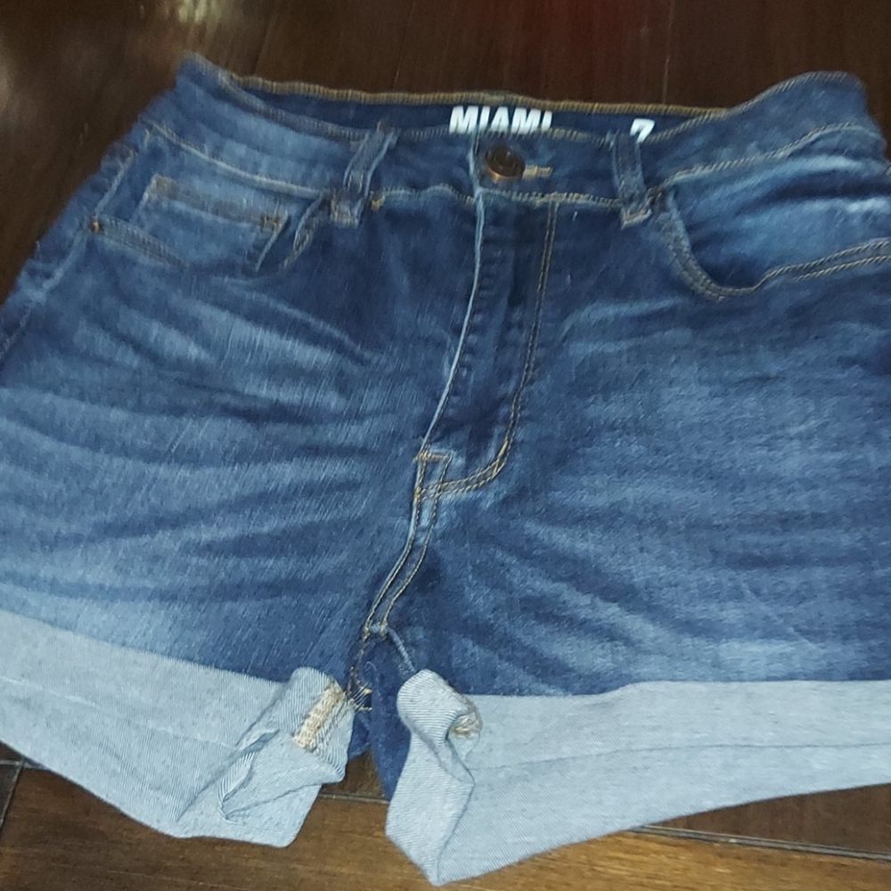Miami High rise Denim Shorts